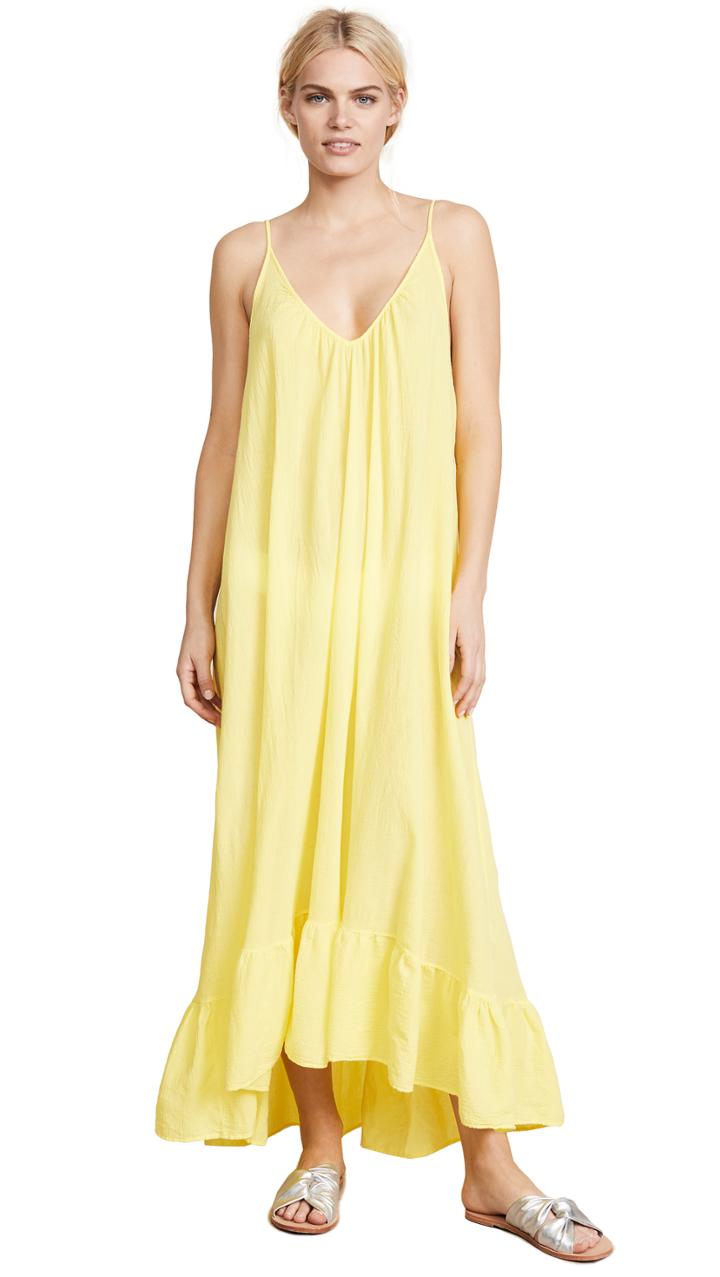 9seed Paloma Ruffle Maxi Dress