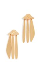 Lizzie Fortunato Gold Sail Earrings