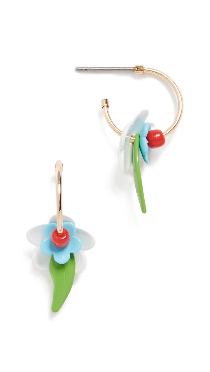 Roxanne Assoulin Flower Power Small Hoop Earrings