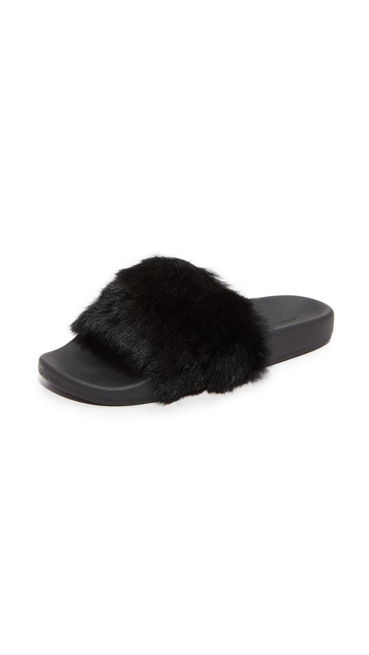 Rebecca Minkoff Sammi Fur Slides