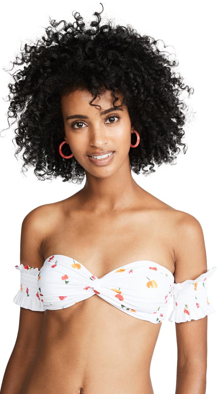 Caroline Constas Adros Bandeau Bikini Top