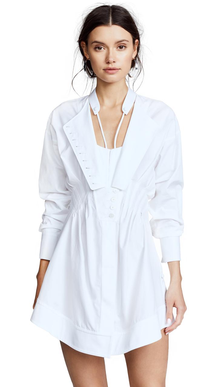 Alexander Wang Deconstructed Poplin Shirtdress