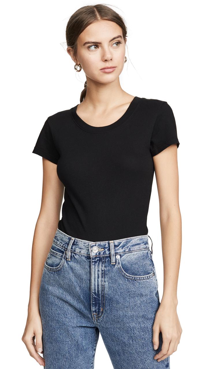 L Agence Claire Crew Neck Bodysuit