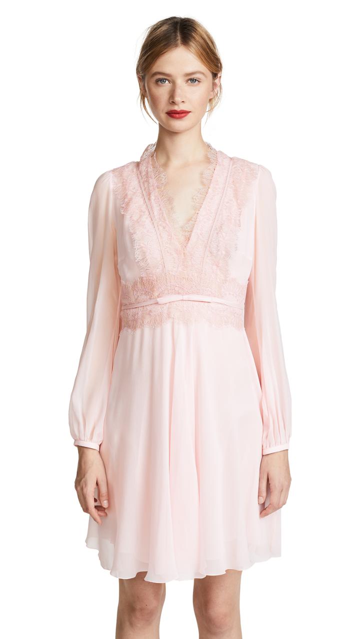 Giambattista Valli Lace Trim Mini Dress