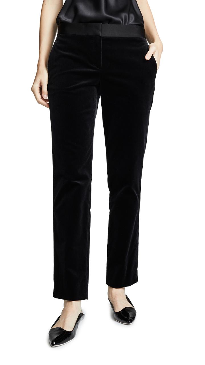 Theory Straight Trouser Velvet Pants