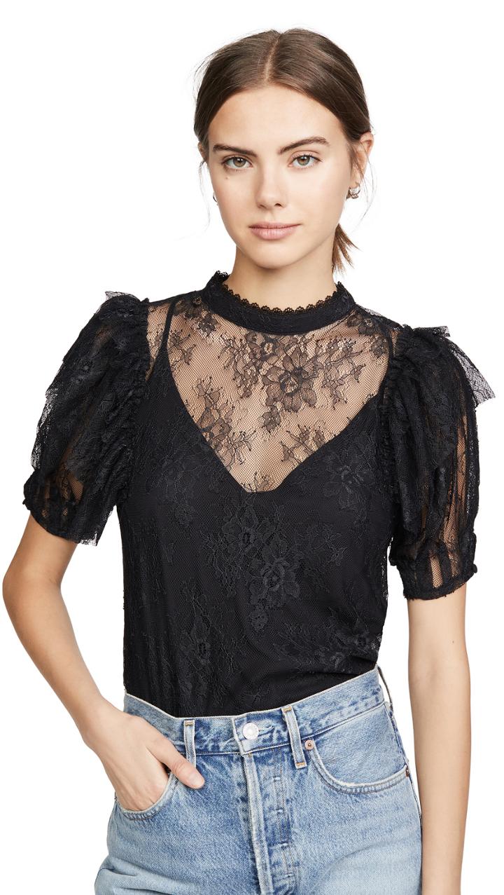 Free People Secret Admirer Blouse
