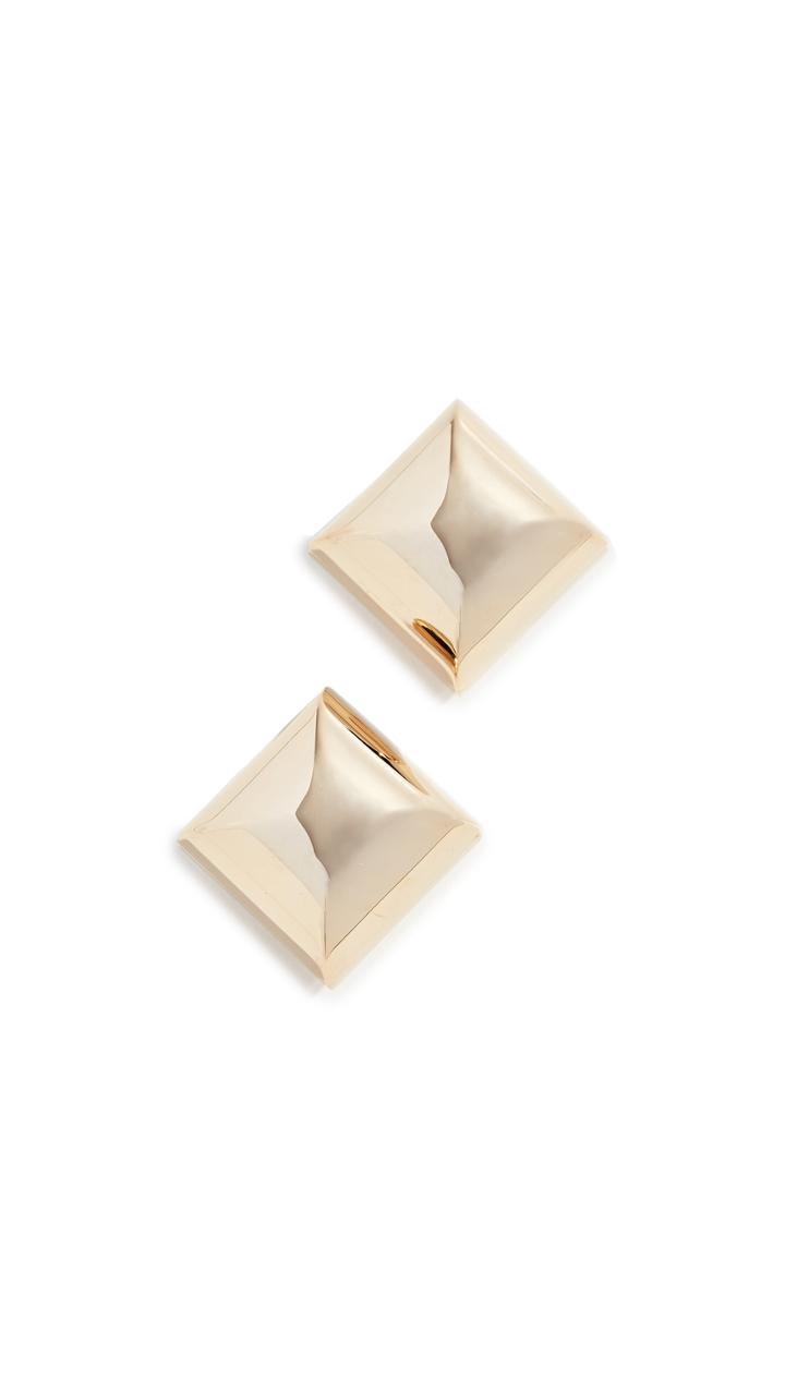 Marc Jacobs Large Metal Clip Earrings