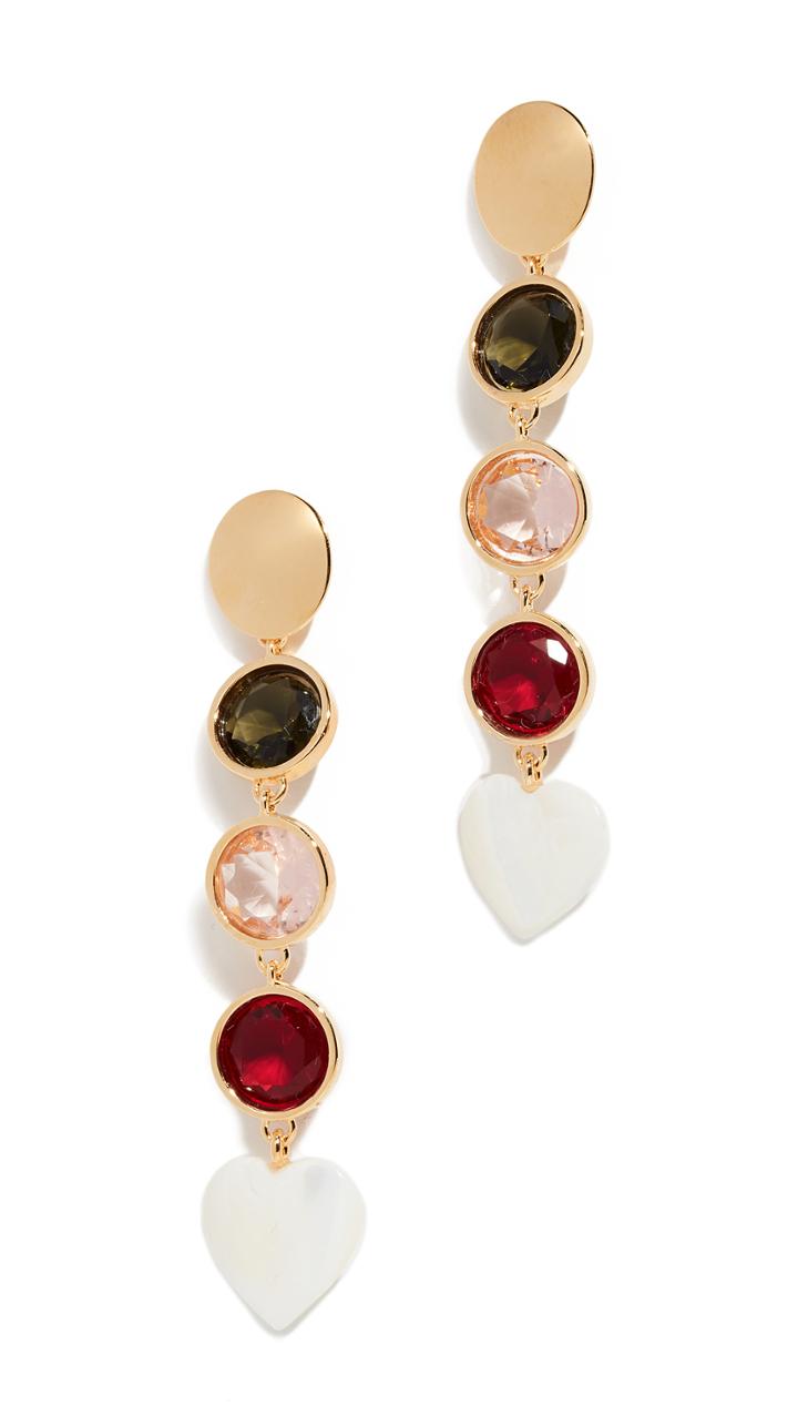 Lizzie Fortunato Nonna Heart Earrings