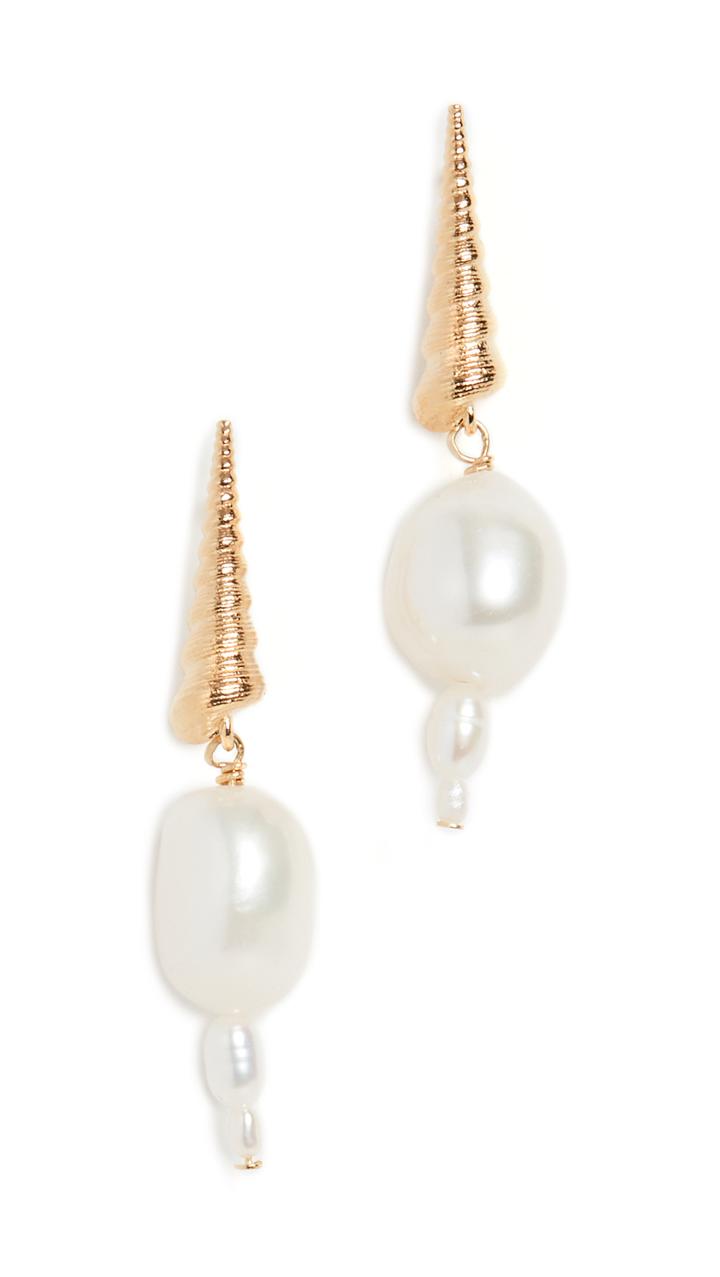 Anni Lu Turret Shell Earrings