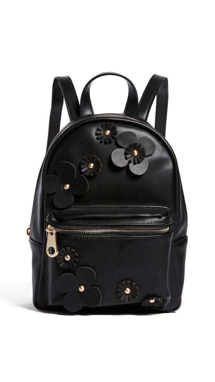 Studio 33 Floral Applique Mini Backpack