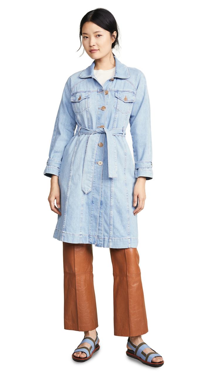 Ei8htdreams Belted Denim Coat