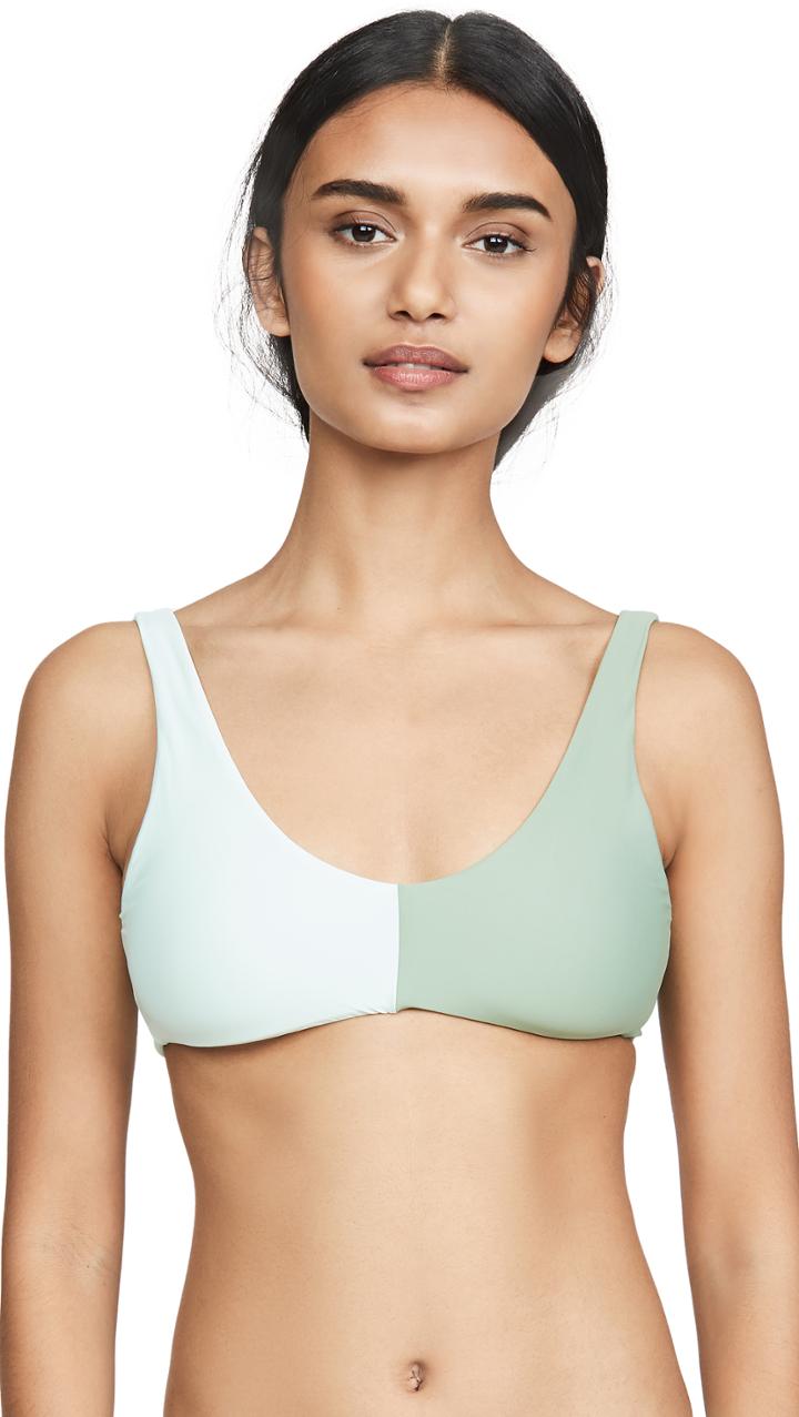 Pilyq Two Tone Bikini Top