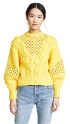 Prabal Gurung Claire V Neck Panel Knit Top