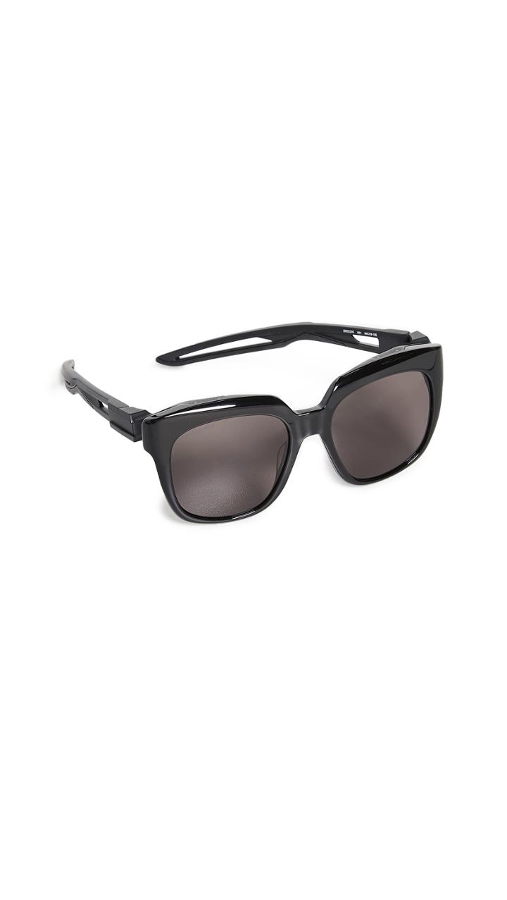 Balenciaga Hybrid Acetate Sporty Sunglasses