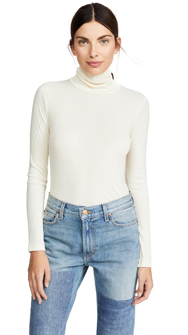 Madewell Garbanzo Drapy Rib Turtleneck