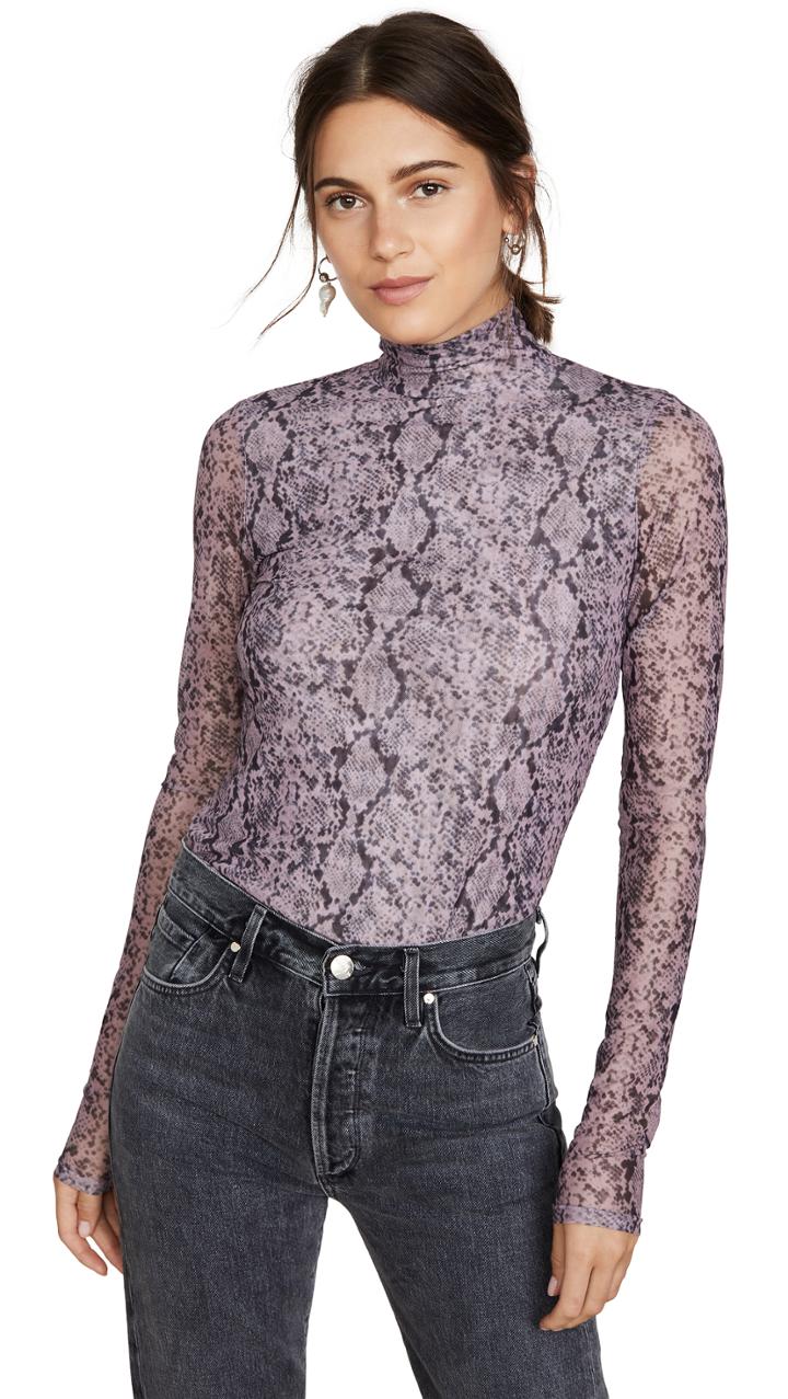 Cinq A Sept Python Turtleneck