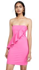 Susana Monaco Spiral Ruffle Mini Dress