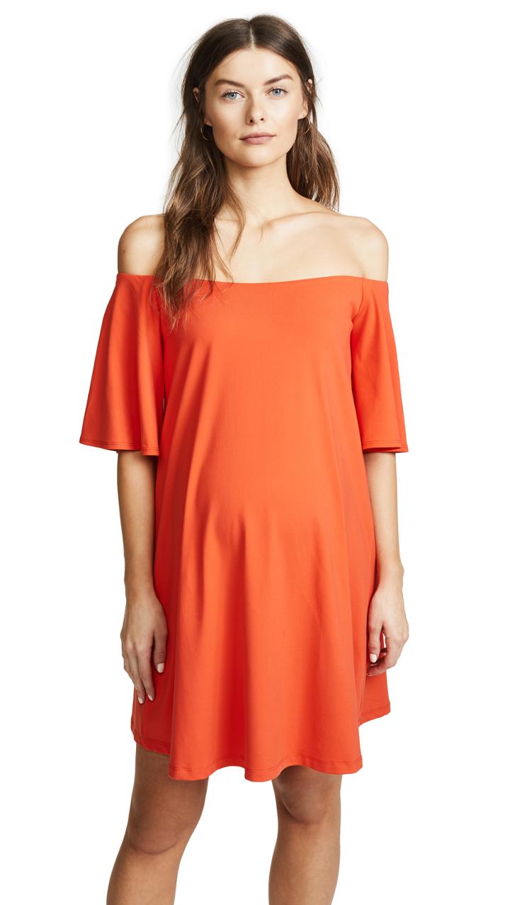 Susana Monaco Off Shoulder Maternity Dress