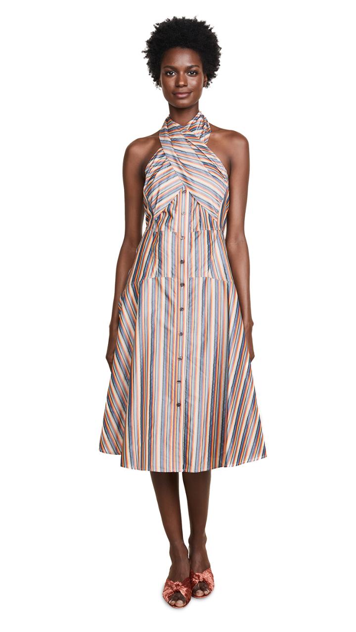 Tome Wrap Halter Dress