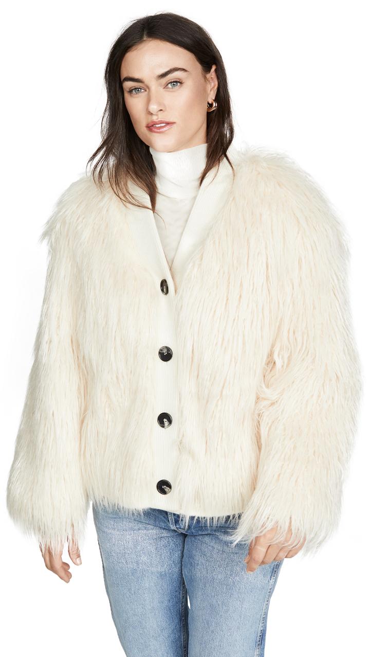 Goen J Faux Shearling Coat