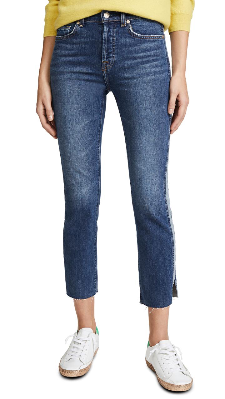 7 For All Mankind Edie Side Panel Jeans