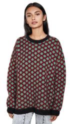 La Double J Oversize Mohair Crew Neck Sweater