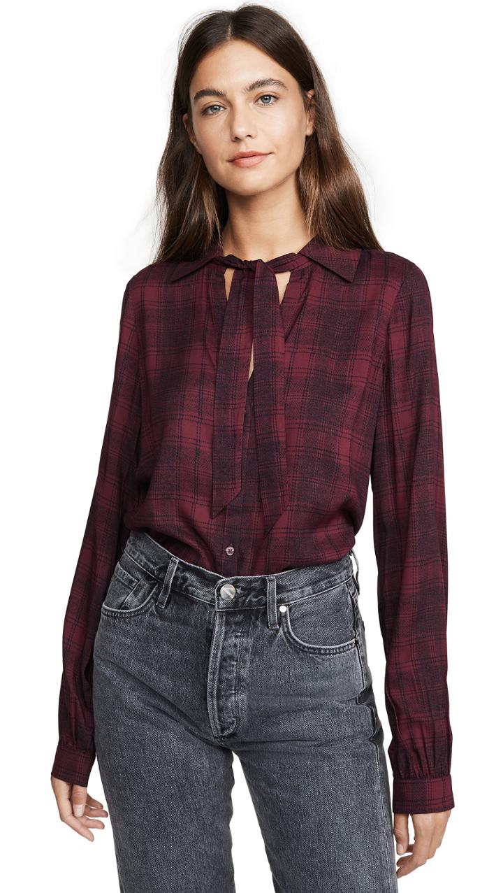 Paige Taryn Plaid Button Down