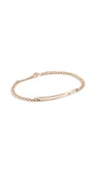 Zoe Chicco 14k Small Hollow Curb Chain Id Bracelet