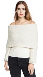 3 1 Phillip Lim Off Shoulder Boucle Pullover