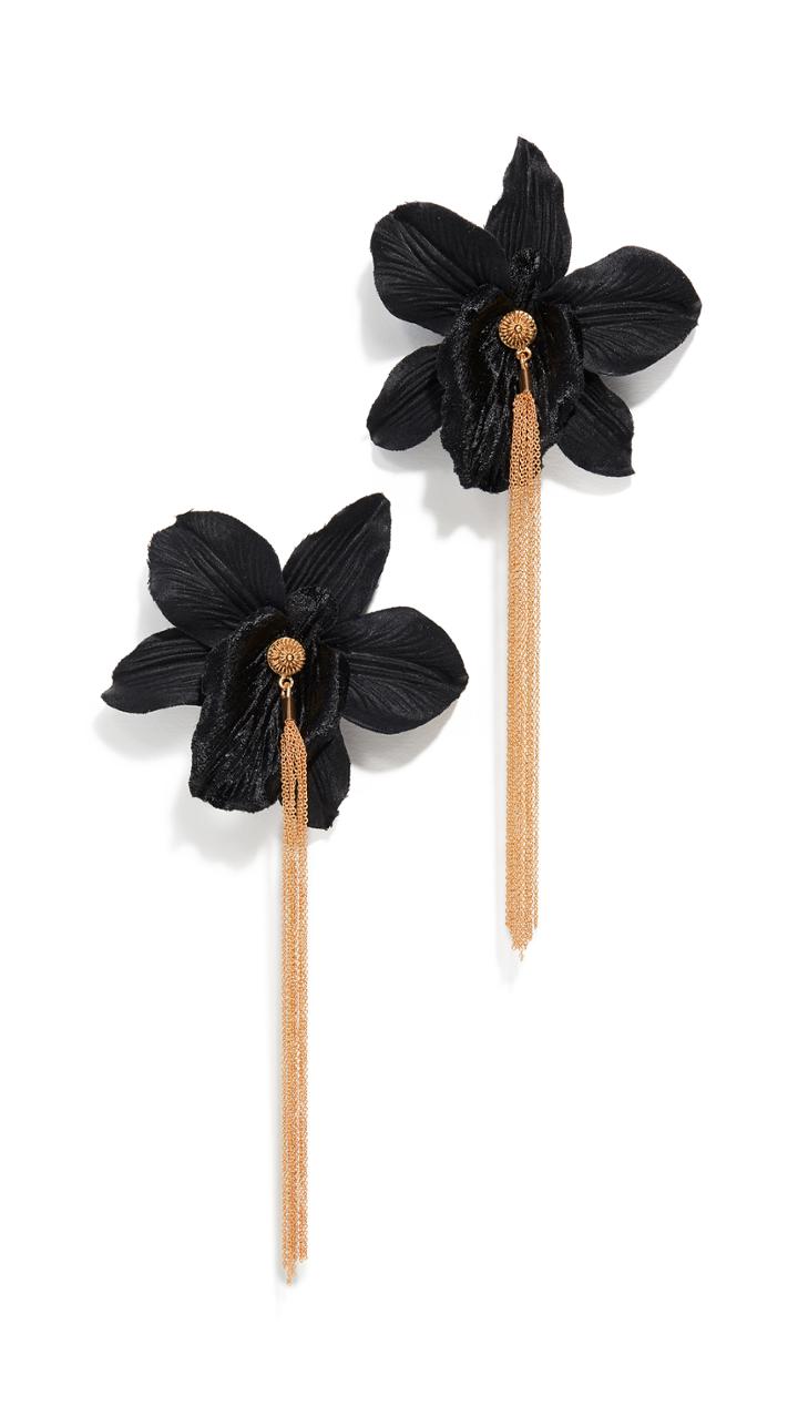 Mallarino Orchid Chain Stud Earrings