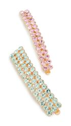 For Love Lemons Roxy Inset Stone Barrettes