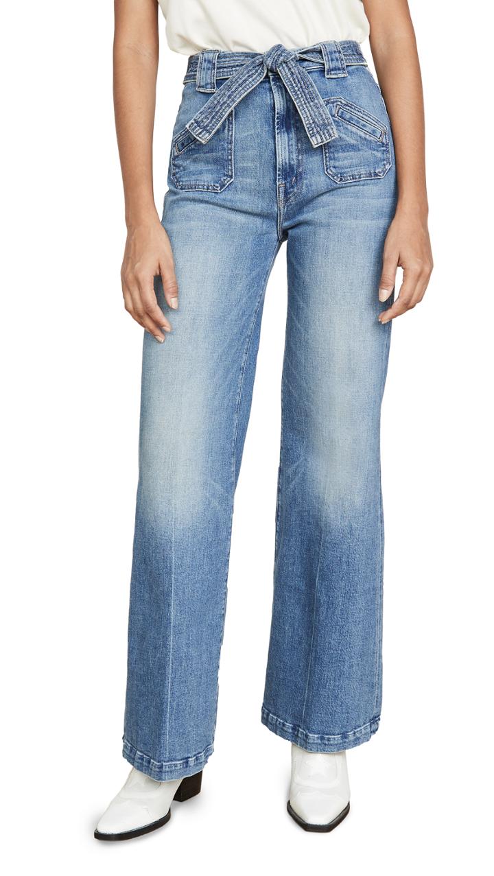 Mother The Tie Patch Roller Jeans