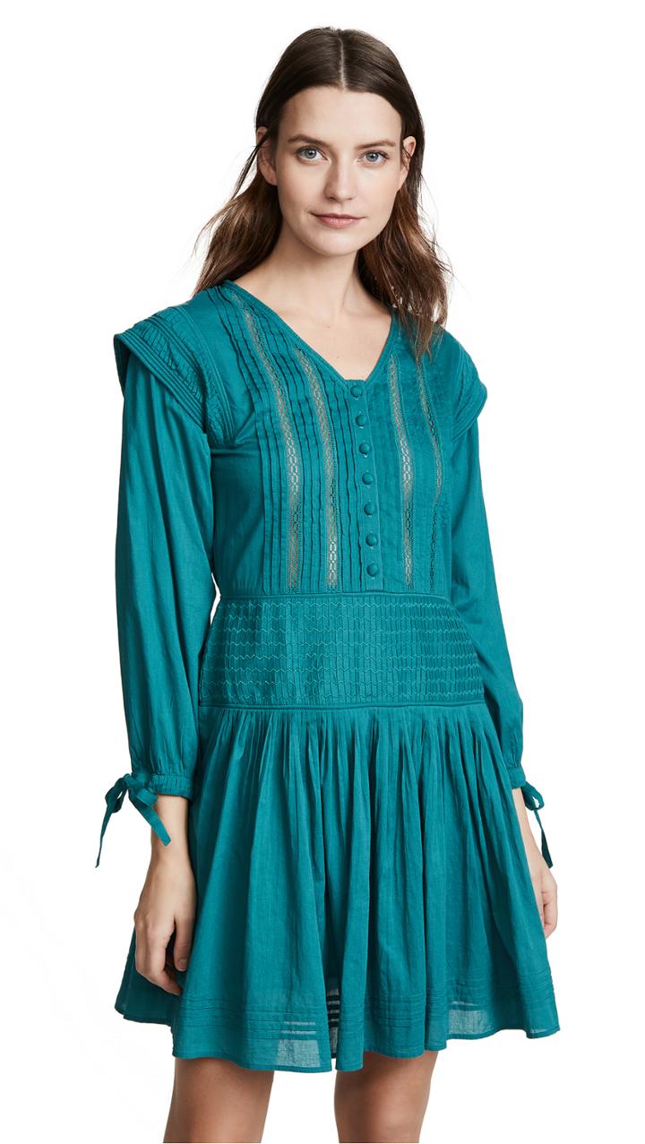 Sea Hemmingway Micro Pleated Day Dress