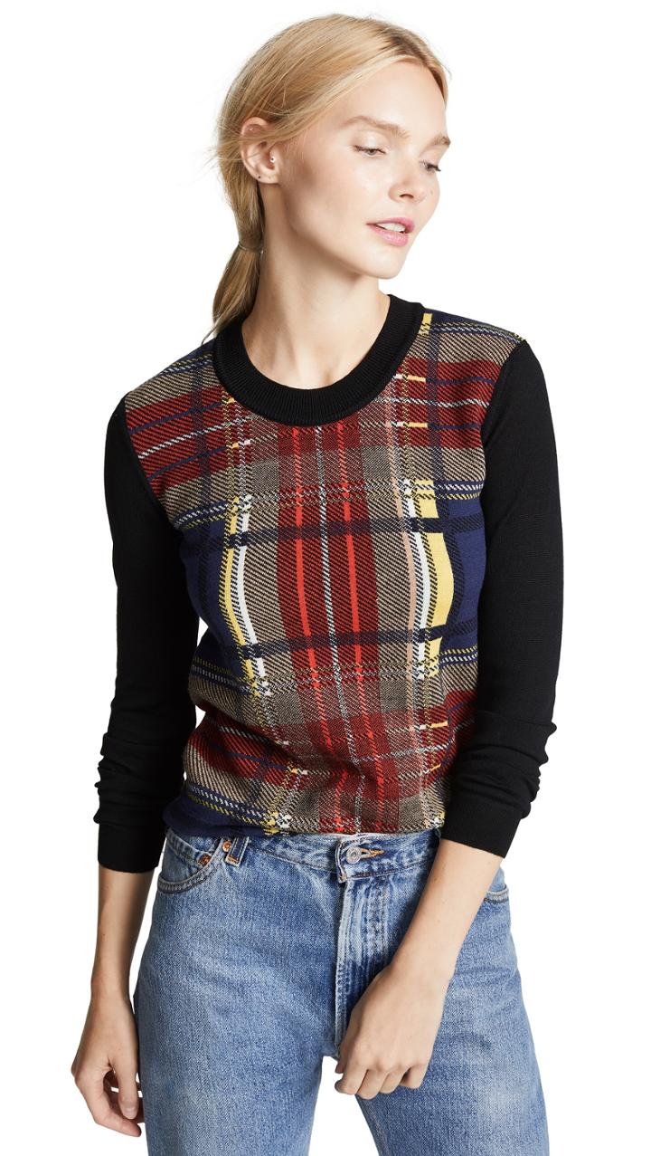 Sonia Rykiel Plaid Sweater