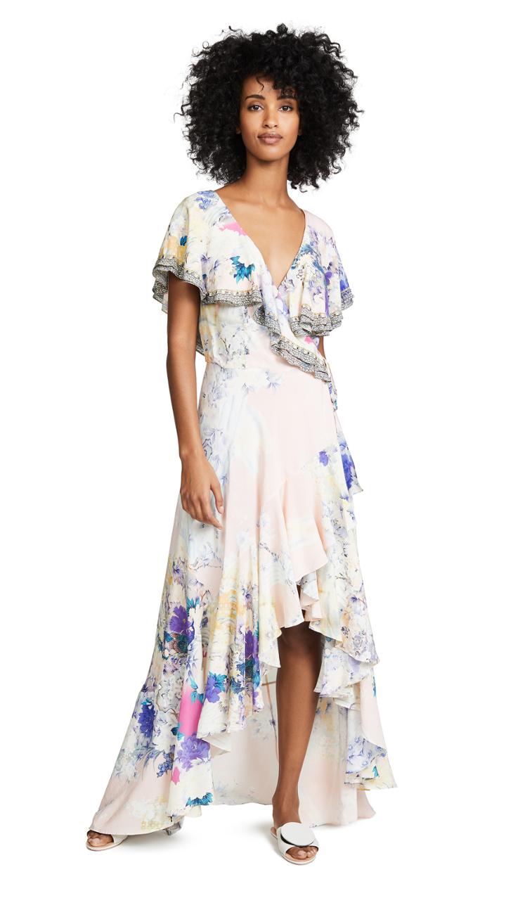 Camilla Frill Sleeve Long Dress
