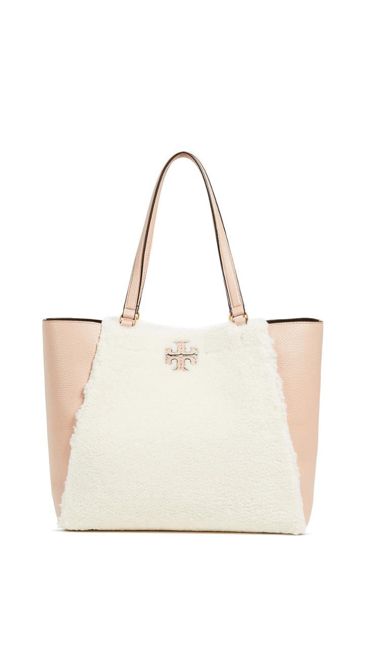Tory Burch Mcgraw Shearling Carryall