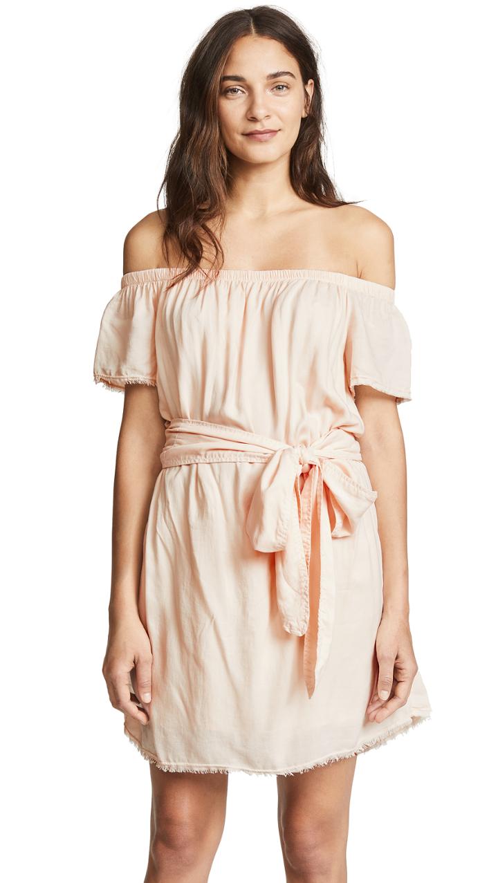 Bella Dahl Belted Off Shoulder Dress