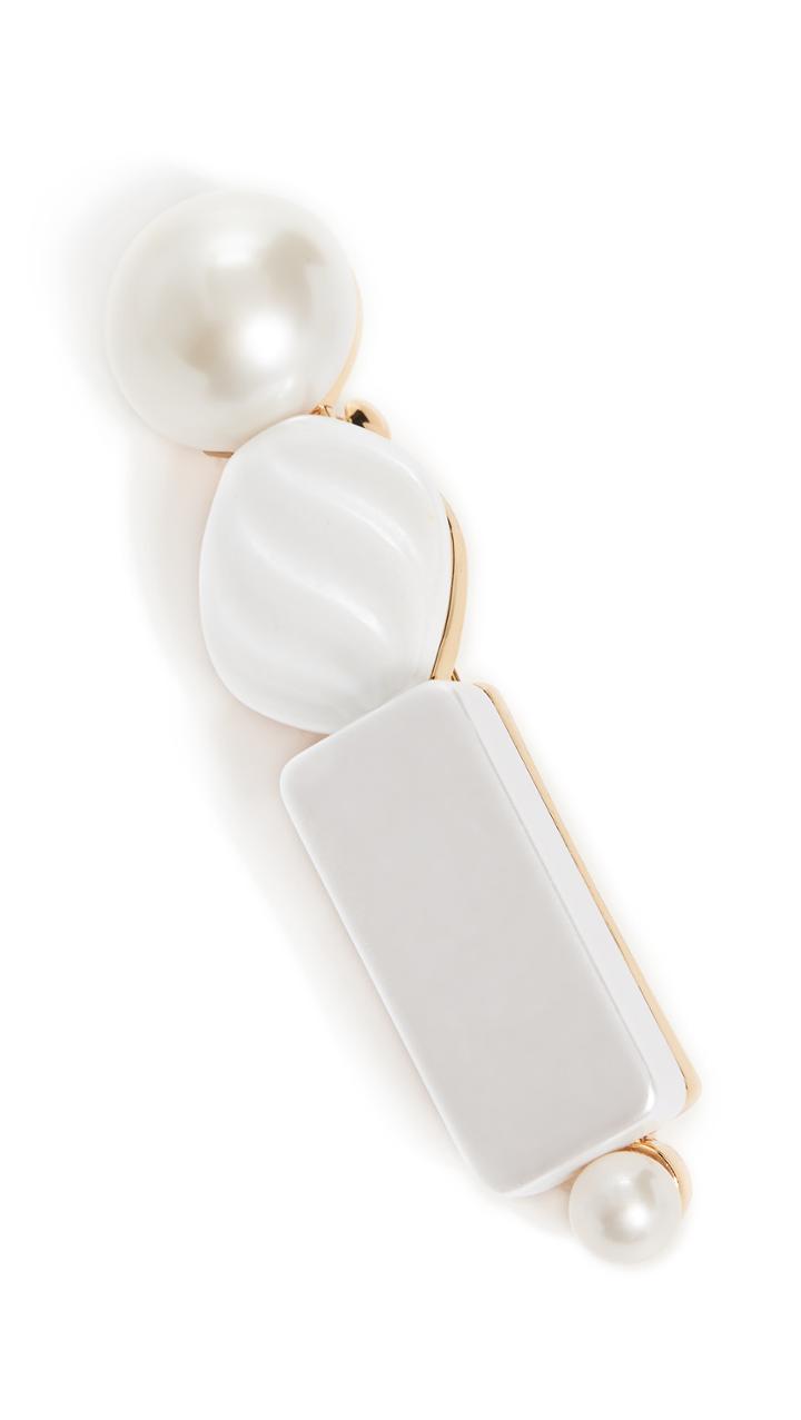 Lele Sadoughi Stacked Stone Barrette
