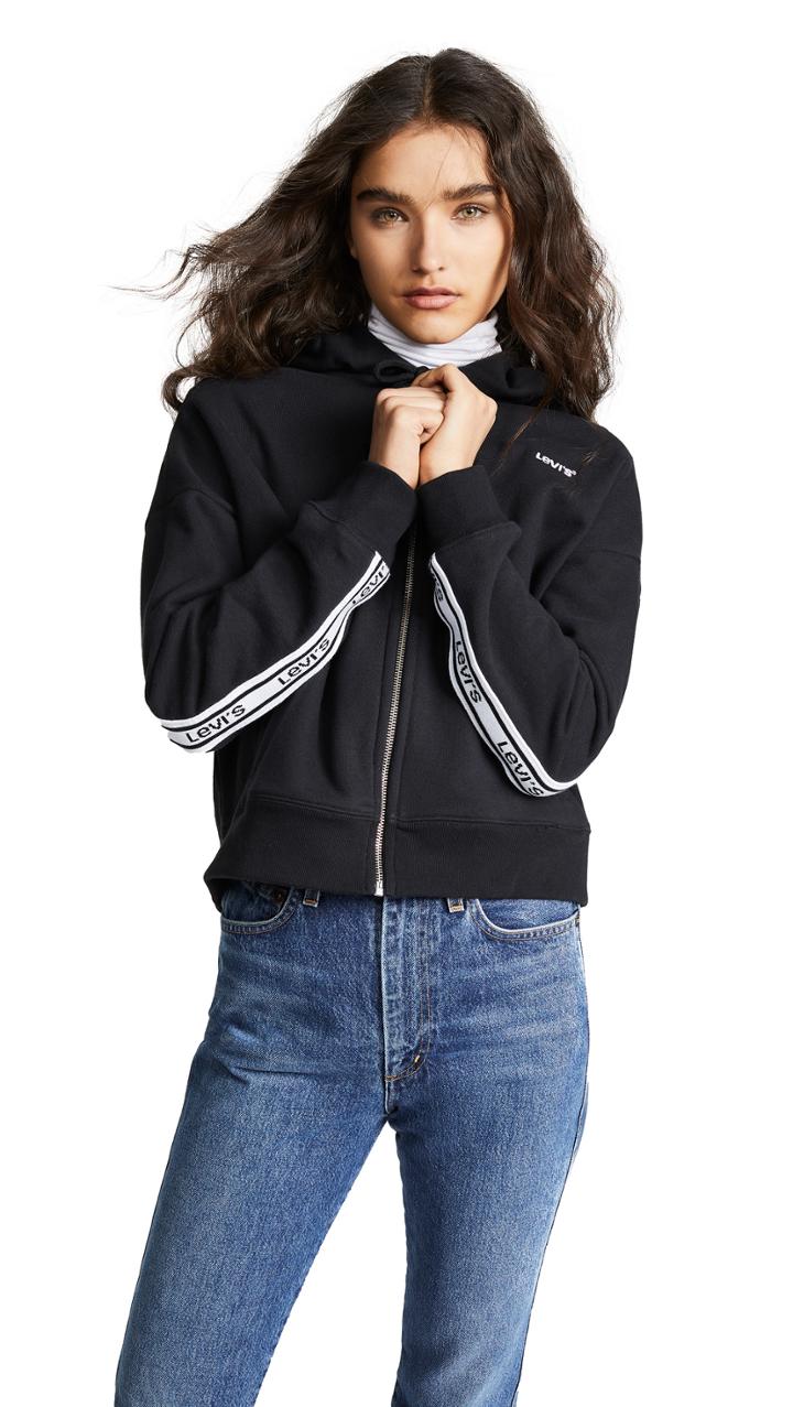Levi S Logo Trim Hoodie