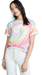 Alice Olivia Jeans Evan Oversized Roll Sleeve Tee