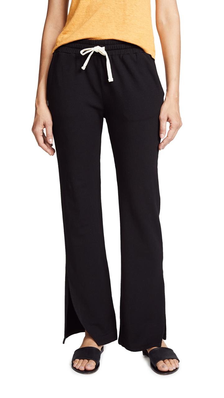 Monrow High Rise Slit Sweatpants