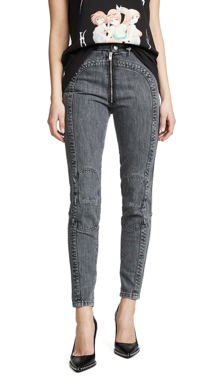 M I S B H V Denim Motorcycle Trousers