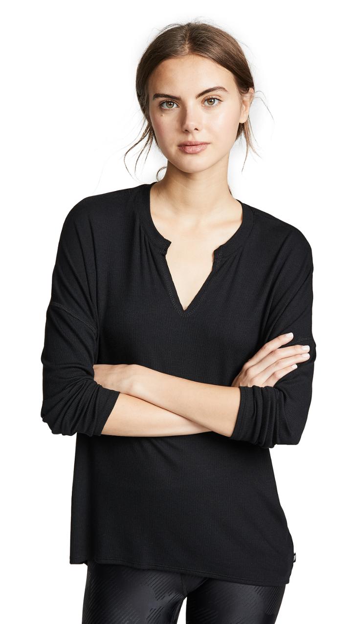 Terez Ribbed Open Back Top