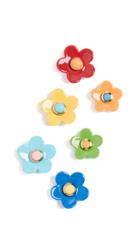 Roxanne Assoulin Flower Power Set Of Three Stud Earrings