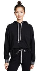 Terez Checkerboard Cuff Hoodie