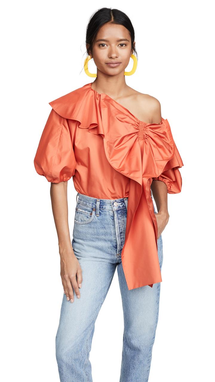 Adeam Parachute Bow Blouse