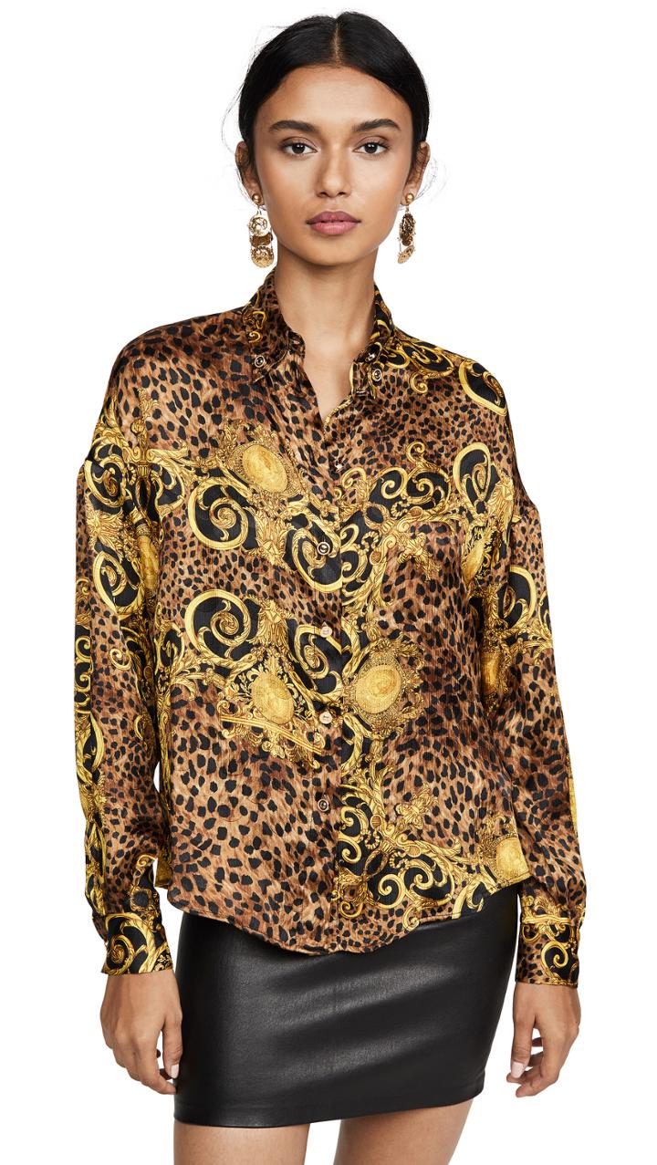 Versace Jeans Couture Printed Button Down
