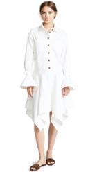 Edit Fluted Cuff Oversized Shirtdress