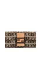 What Goes Around Comes Around Fendi Beige Zucchino Wallet