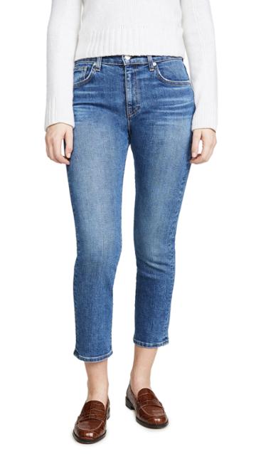 Cqy Friend High Rise Straight Leg Jeans
